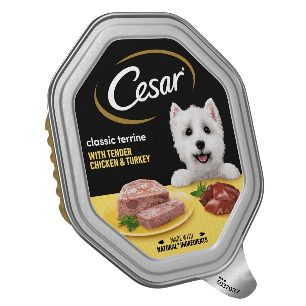 CESAR® Classic Terrine Dog Food Tray Chicken & Turkey in Loaf 150g - 1
