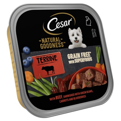 NATURAL GOODNESS™ Grain Free Dog Food Terrine with Beef, Tray